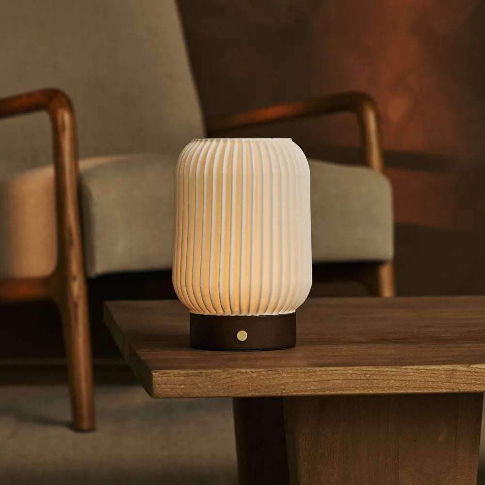 Alba Dark Brown - trådløs bordlampe