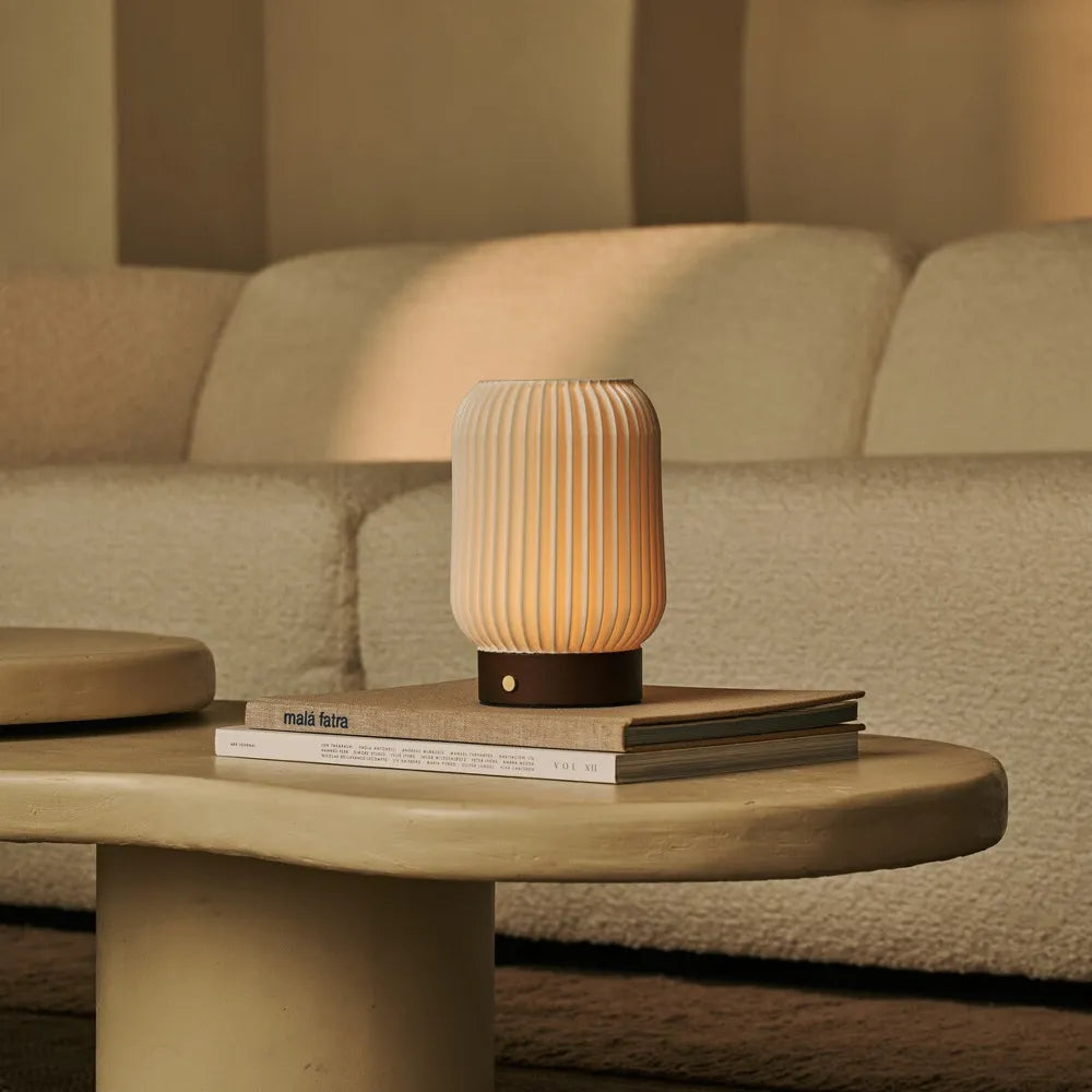 Alba Dark Brown - trådløs bordlampe